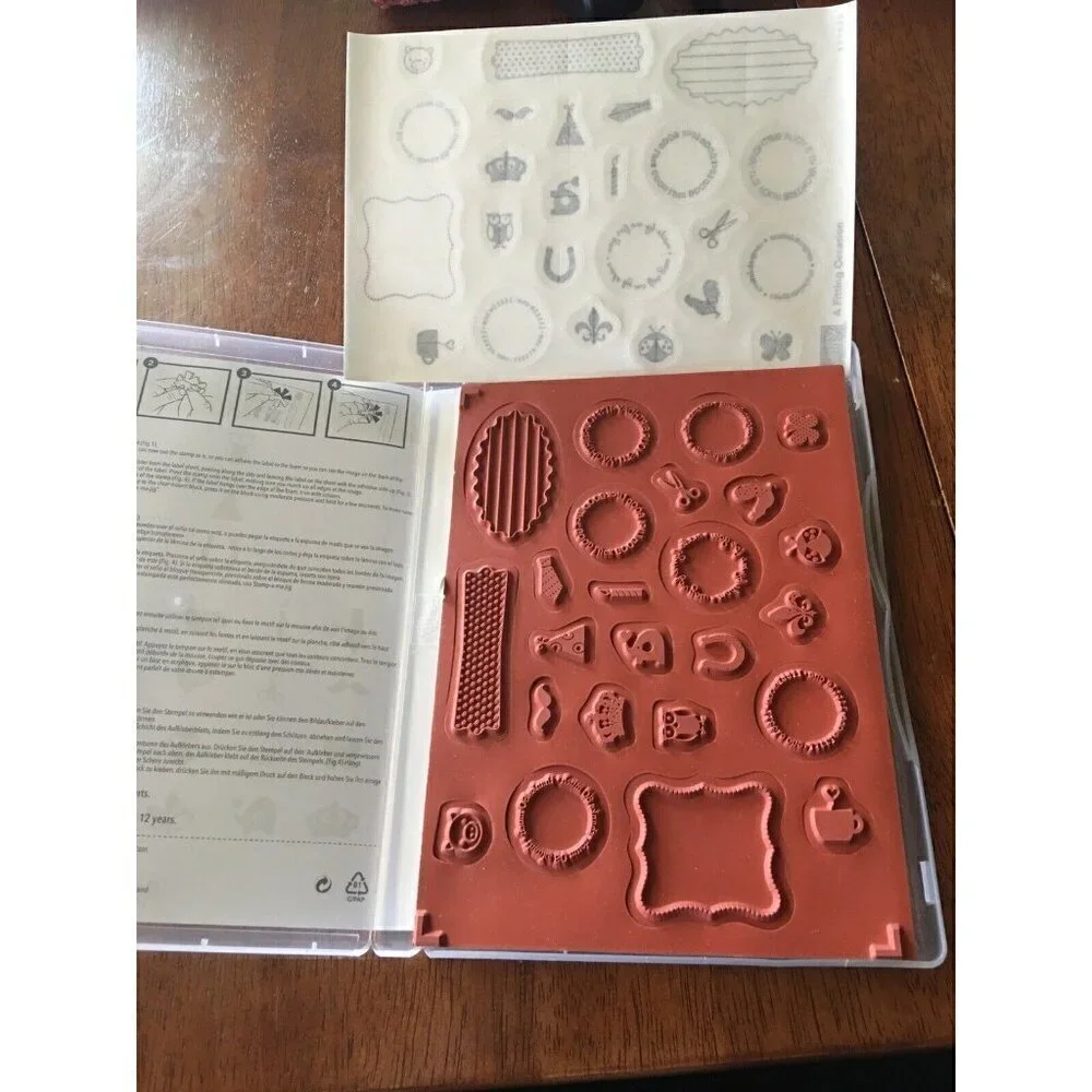 Stampin' Up! A Fitting Occasion 24 Tiny Rubber Stamps, Clear Mount Card Making